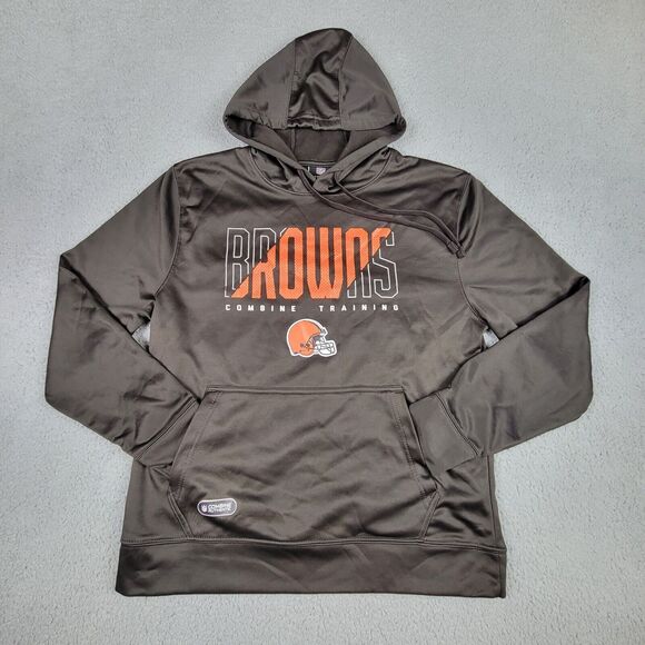 NFL Team Apparel Other - NFL Combine Cleveland Browns Mens Large Sweatshirt Backfield Team Color Hoodie